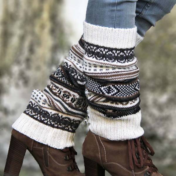 Chaussettes et jambières en laine