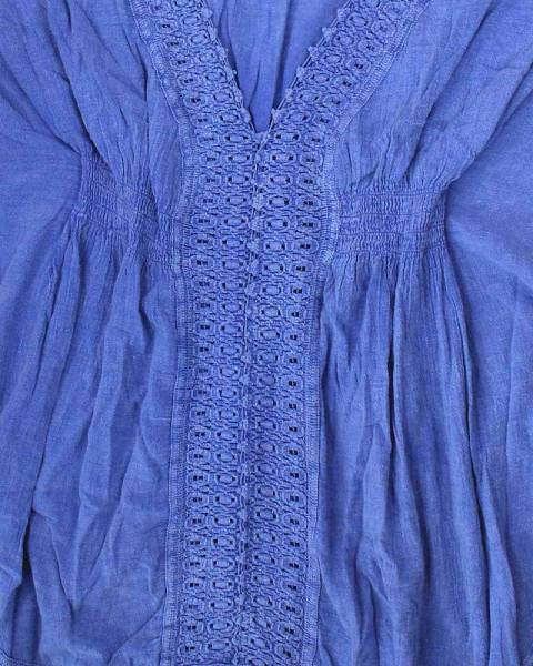 Coton Pima bleu clair