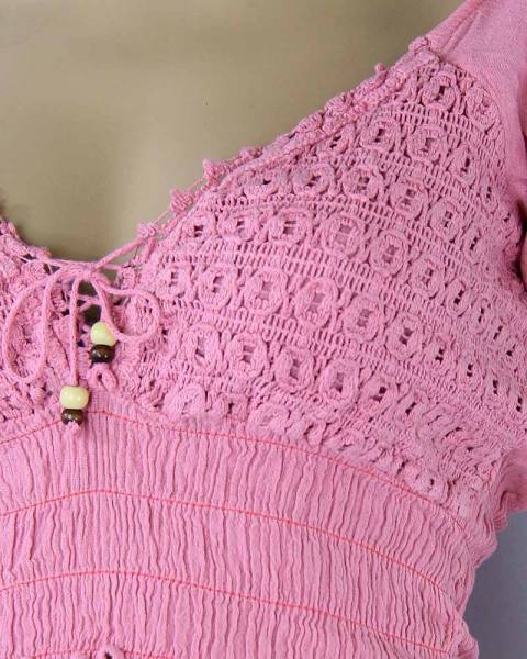 Encolure robes d'été en coton Coton Pima