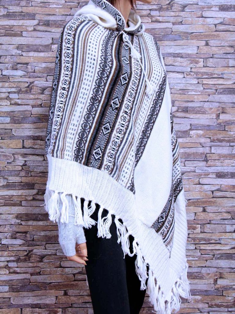 poncho di alpaca esmeralda