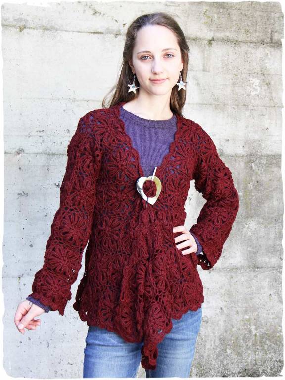Bolero longue de alpaga Anita
