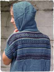 gilet alpaca con cappuccio andrea