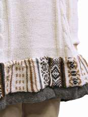 vestito maglione bimba lana bianca zoe