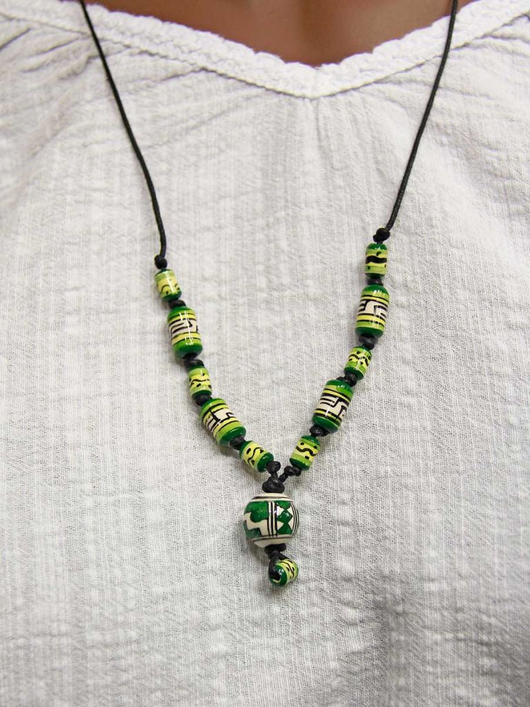 Collier Ethnique Multi-rangs En Cuir - Multicolore - Neuf Avec étiquettes