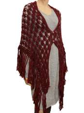 poncho au crochet rouge fonc 31 1 penelope