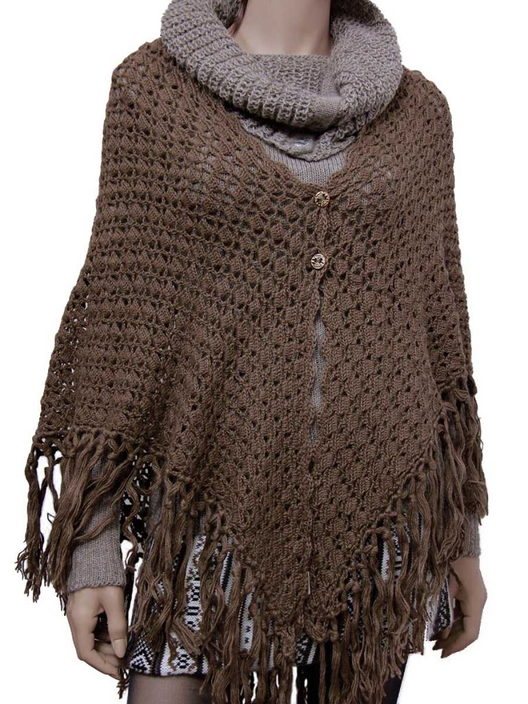kamelfarbener poncho hkeln penelope cod b