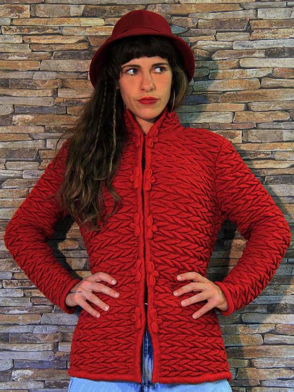 Cardigan en laine d'alpaga Kira