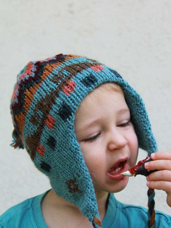 bonnet enfant alpaga etnico