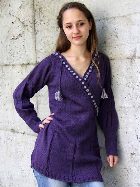 Pull alpaga en tricot Giovanna
