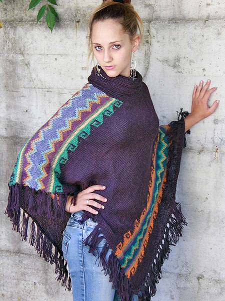 Poncho en alpaga Samanta