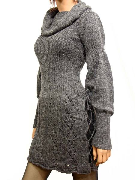 Robe tricotée en laine alpaga Nathalie