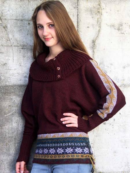 Pull-poncho en alpaga New Peru