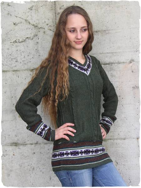 Pull-over en laine d'alpaga Tina