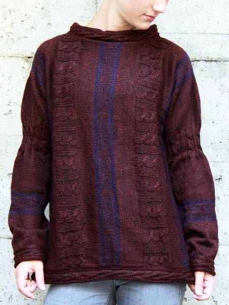 Pull laine alpaga en jacquard Nazca