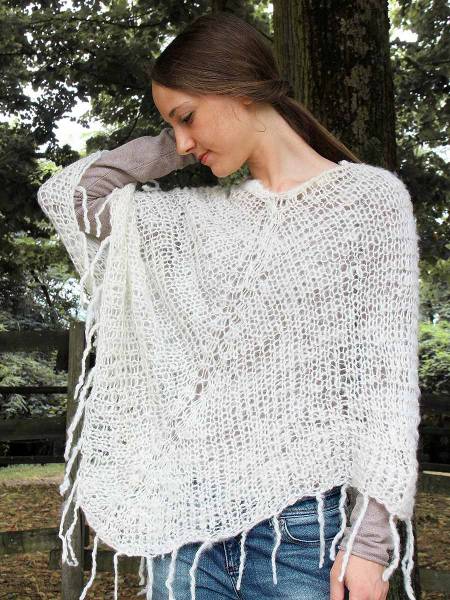 Poncho online femme court