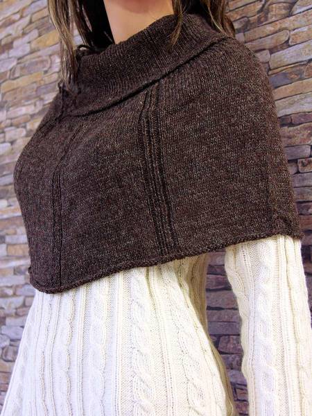 Jupe poncho en tricot d'alpaga New Samanta