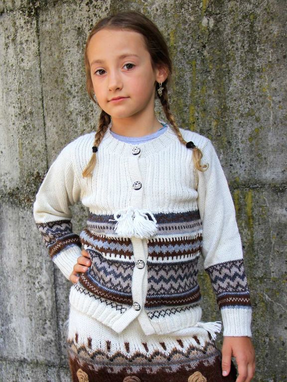 cardigan lana bimba alphee.