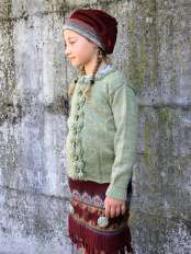 gonna simona - cardigan flower - basco inca.