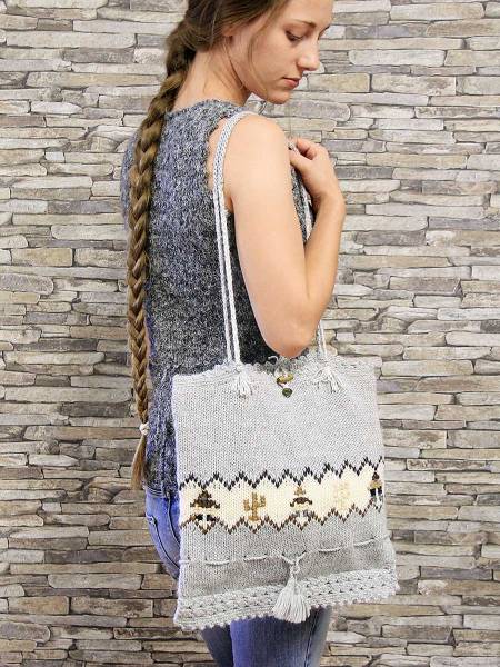 Sac ethnique en alpaga Diana