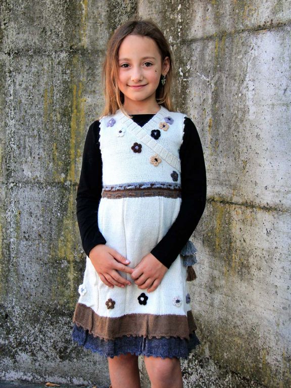 vestito bimba di lana di alpaca Maria pia.