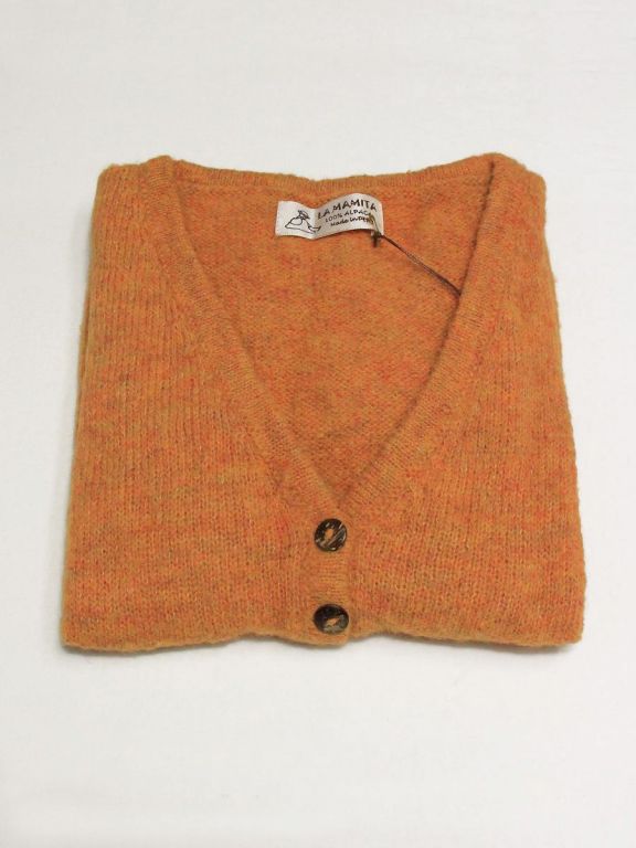 Gilet Moutarde Des Petits Hauts En Alpaga Et Laine - Taille 34, Manches Longues, Neuf Avec étiquettes