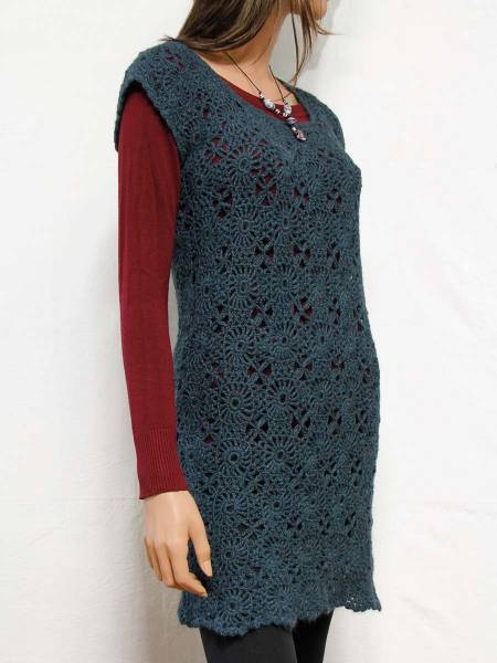 Robe au crochet en alpaga Tatiana
