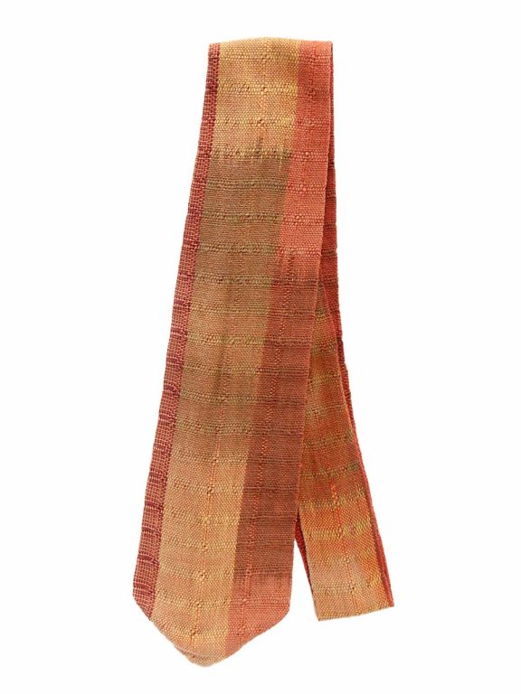 Courtepointe Vintage Multicolore – Motif Cravate Arc – Ferme Artisanale – 65" X 74" (USA)