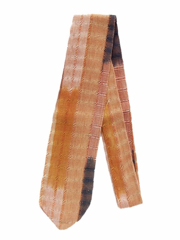 Courtepointe Vintage Multicolore – Motif Cravate Arc – Ferme Artisanale – 65" X 74" (USA)
