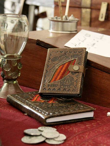 Cahier cuir Peru