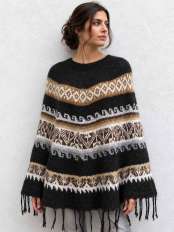 poncho laine alpaga