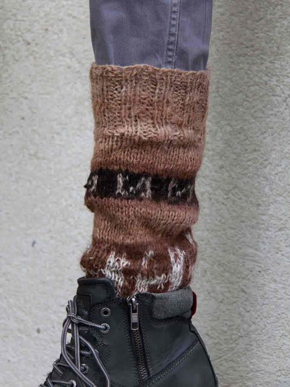 Chaussettes norvégiennes alpaga noir Labonal - Homm & Gars