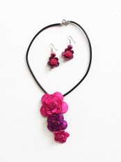 collana e orecchini Camelia cod.6.