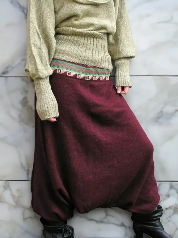 Pantaloni harem invernali Thai.