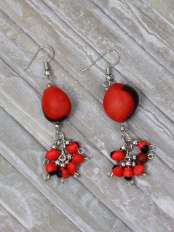 Orecchini portafortuna Huayruro.