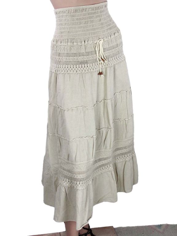 Falda larga verano Luna.