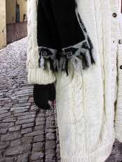 Wool fingerless gloves Gaia.