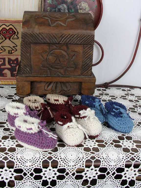 Babyschuhe Wolle Monk.