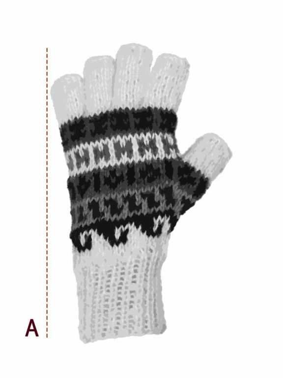 Gants Sans Doigts Pour Femmes,Hiver Créatif Gants Thermiques Tricotés Pour Fille Gants Sans