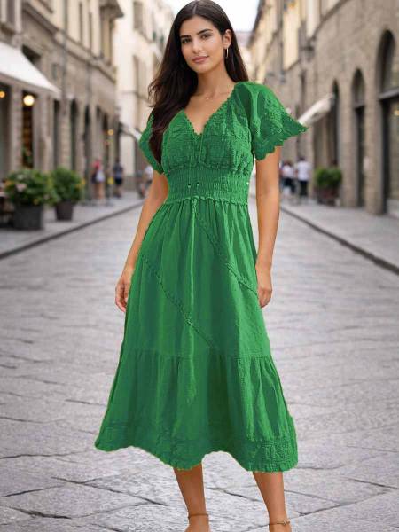 Robe en coton longue Morena