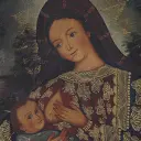 peinture à l'huile Madonna avec le bébé