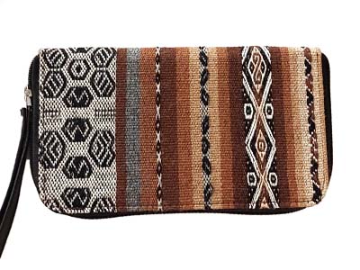 Porte-monnaie & Porte-clés Tissu Coloré - Artisanat Pérou - Multicolore Ethnique - Neuf